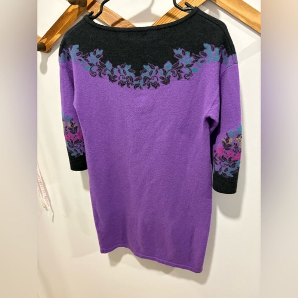 IVKO Intarsia Dress, Floral Pattern - Picture 6 of 11